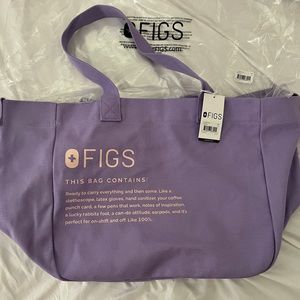 Figs Lavender Dew Canvas Tote